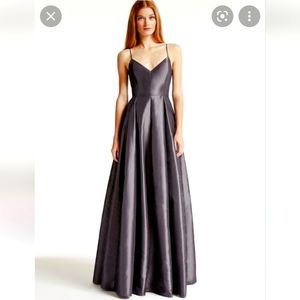 Halston Heritage Taffeta Structured Gown